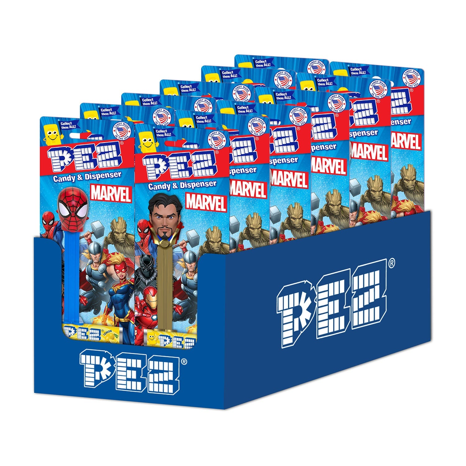 PEZ Marvel Assorted Blister | 0.87oz, 12ct, Box – Jack's Candy