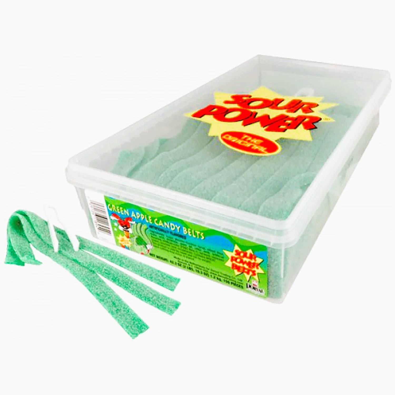 Sour Power Belts Green Apple Tub | 2.5lb, Tub – Jack's Candy