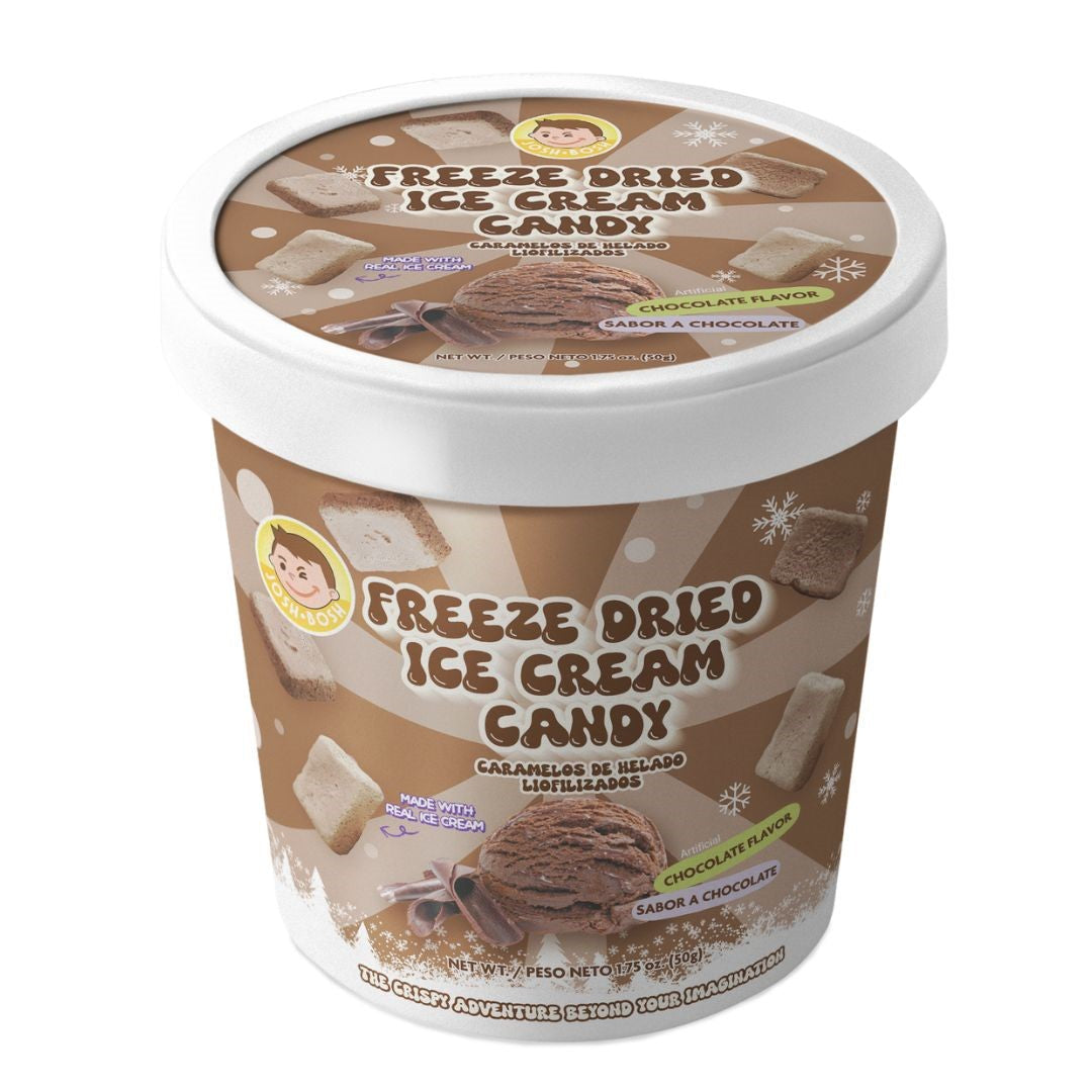 Josh Bosh Freeze Dried Ice Cream Candy Chocolate | 1.75oz, Bag