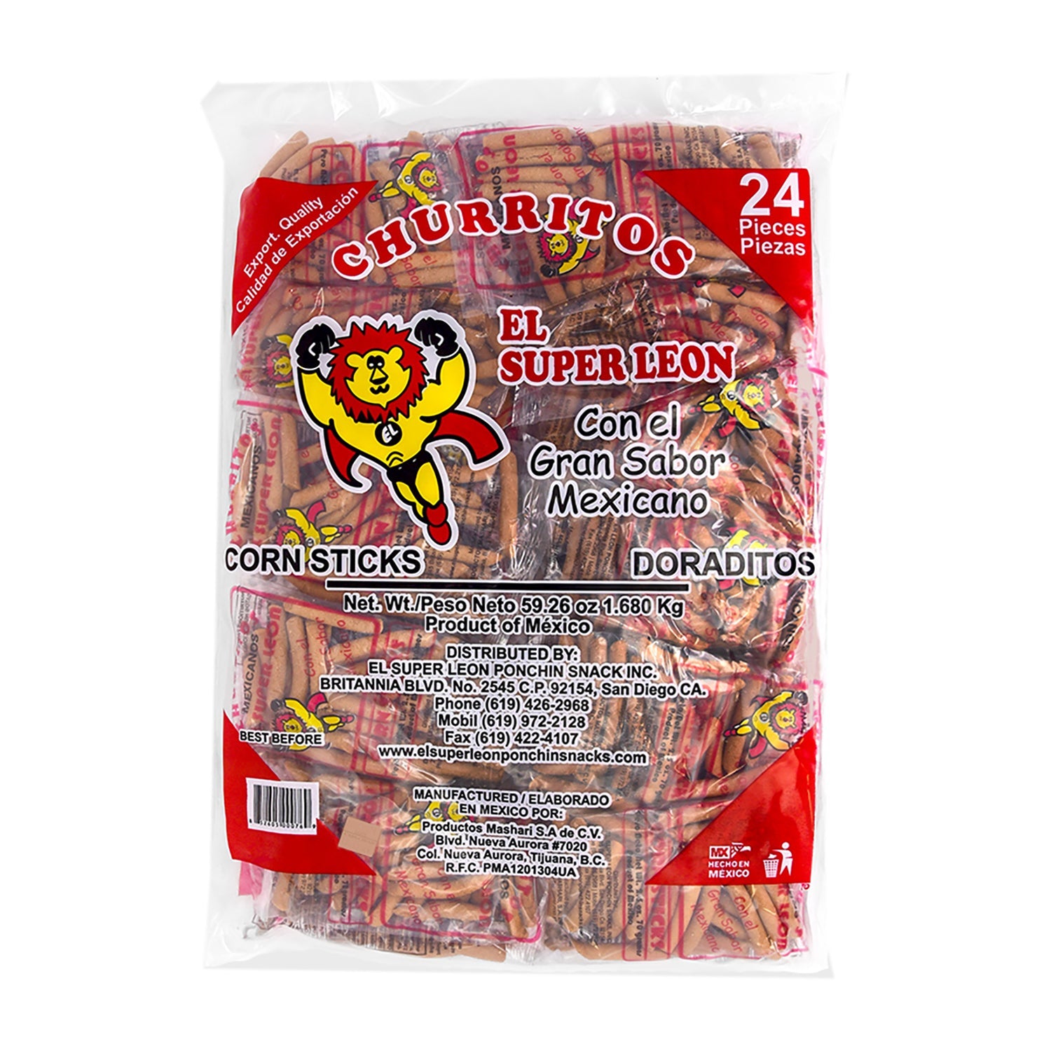 El Leon Churro Grueso | 24ct, Case – Jack's Candy