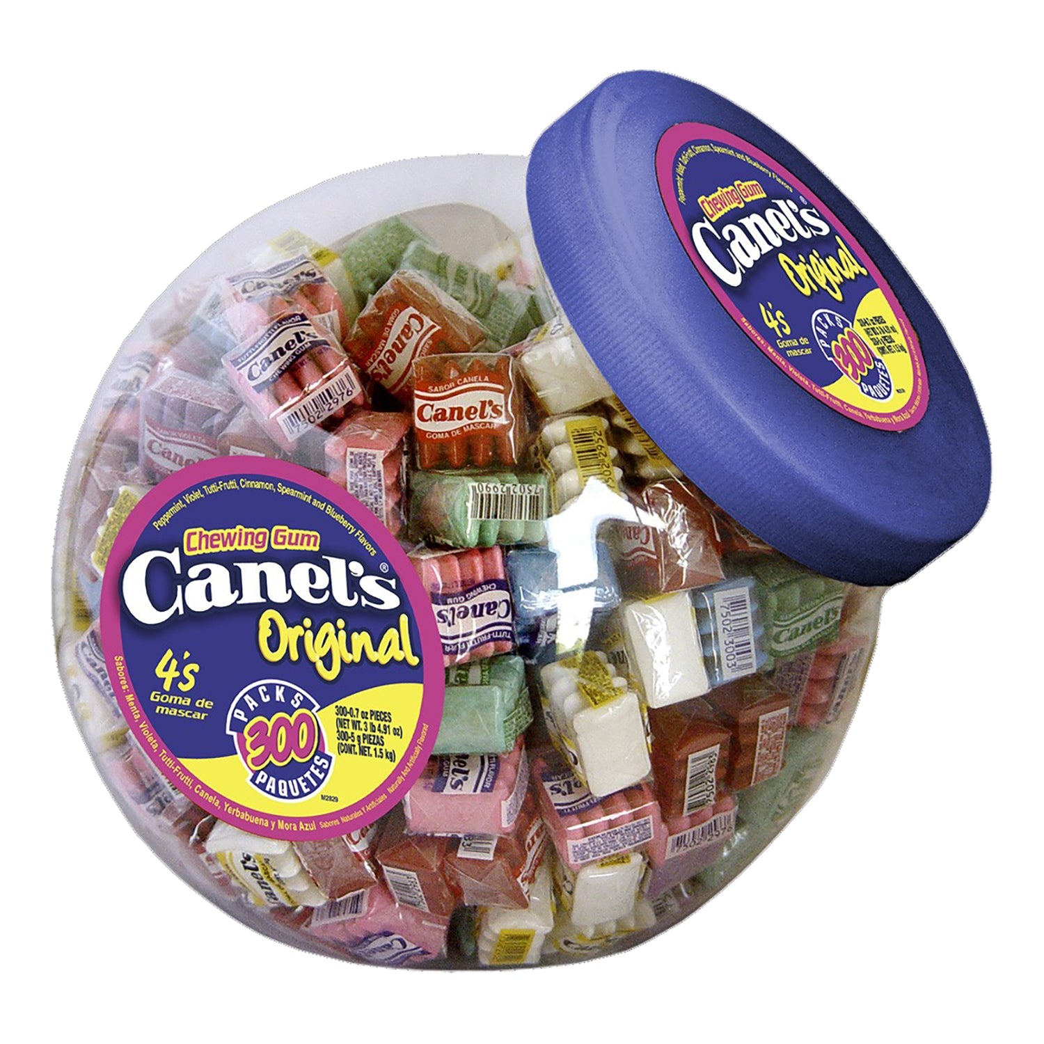 Canels 4 Pieces Gum Jar | 300ct, Tub – Jack's Candy