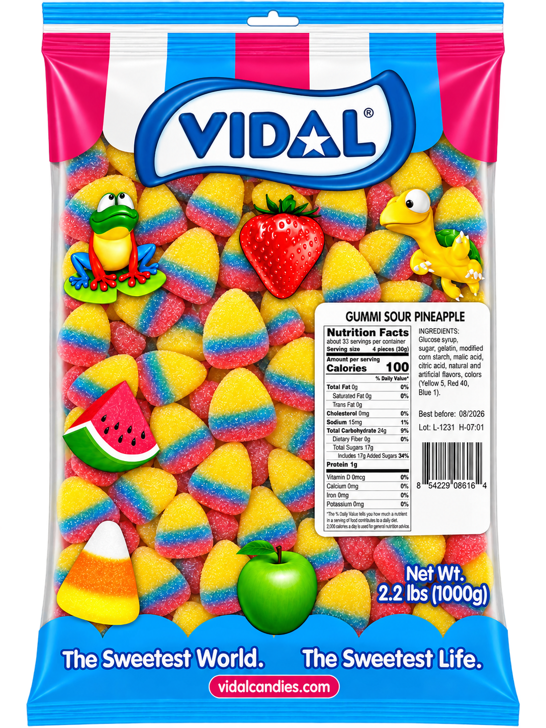 Vidal Gummy Tropical Drops | 2.2lb, Bag – Jack's Candy