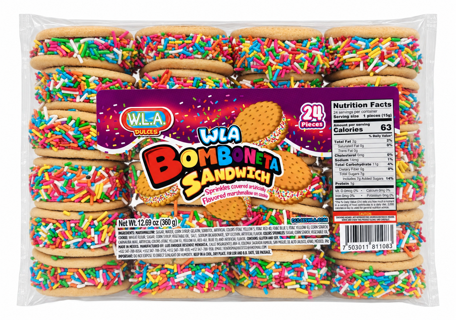 WLA Bomboneta Sandwich 24ct – Jack's Candy