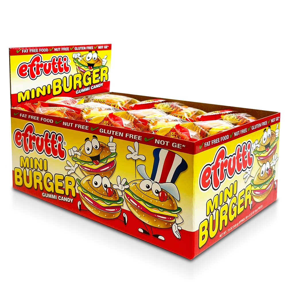 Efrutti Mini Gummi Burger 60Ct – Jack's Candy