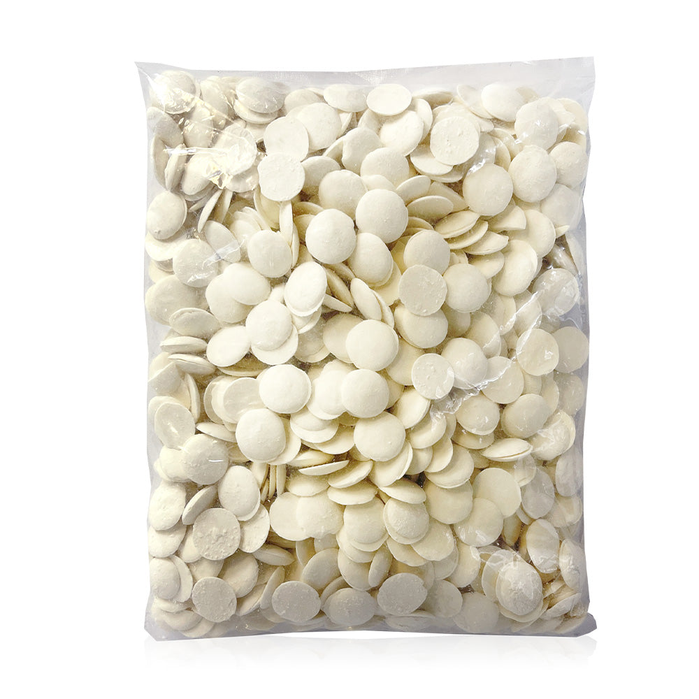 Guittard White Vanilla Flavored Candy Coating Wafers - 1 lb