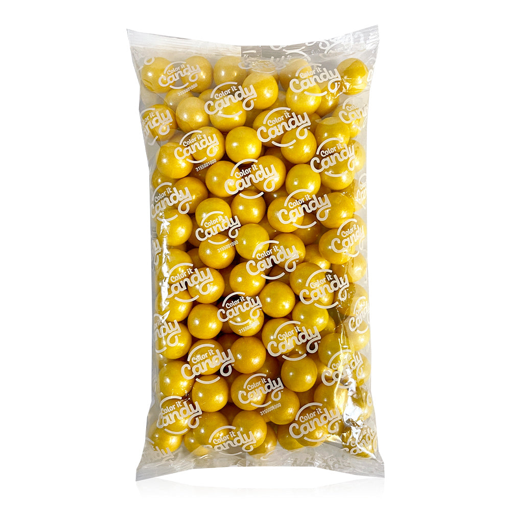 Pearl White Color Splash Gumballs - 2lb