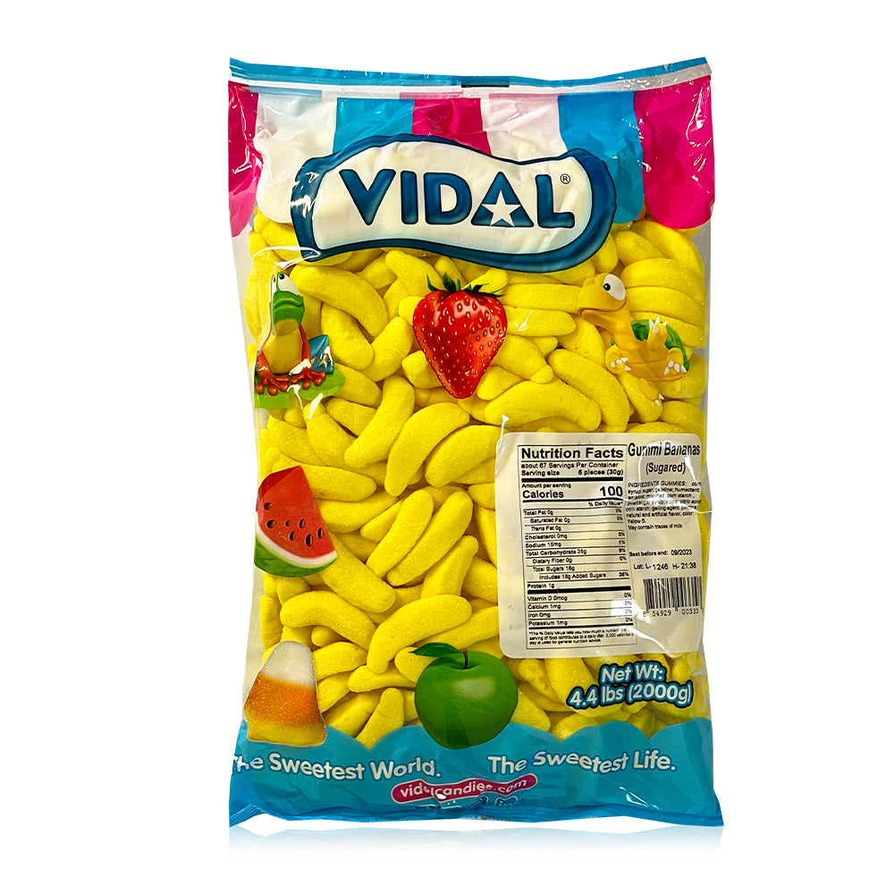 Bulk Vidal Gummi Banana 4.4Lb – Jack's Candy