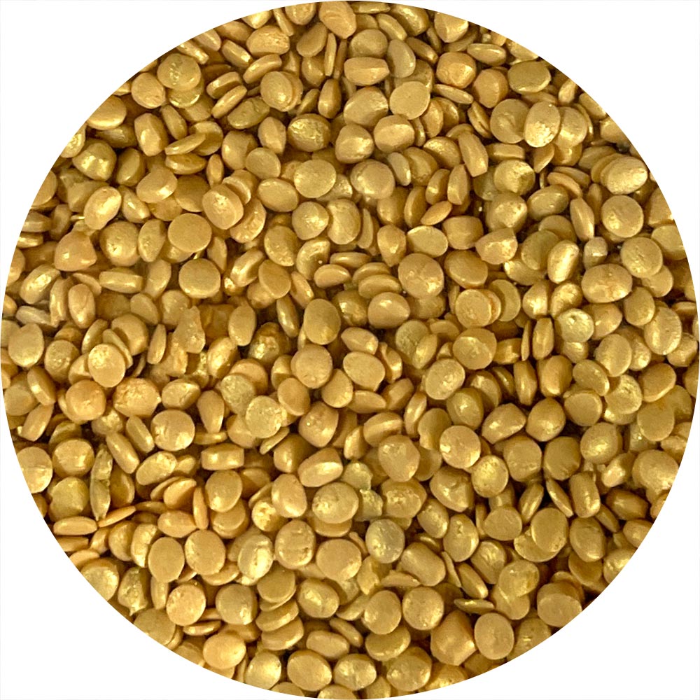 Gold Edible Sequin Confetti Quins Sprinkles 4 oz – SugarMeLicious