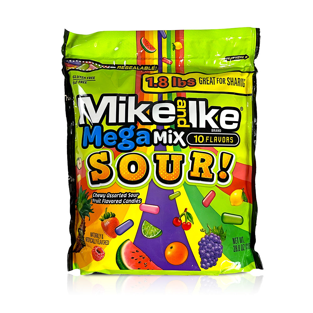 Mike And Ike Candy, Mega Mix, 10 Flavors - 28.8 oz