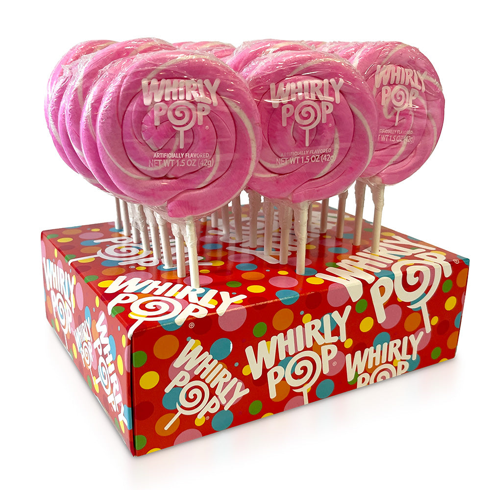 A&B Whirly Pop Lt Pink 24Ct