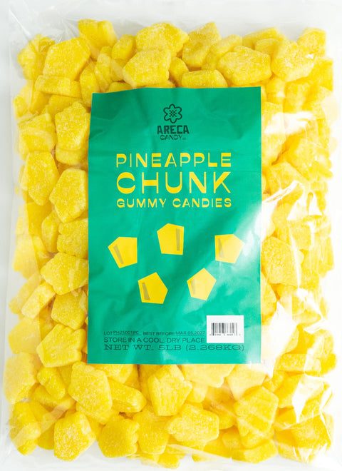 Areca Sour Gummy Pineapple Chunk 5Lb