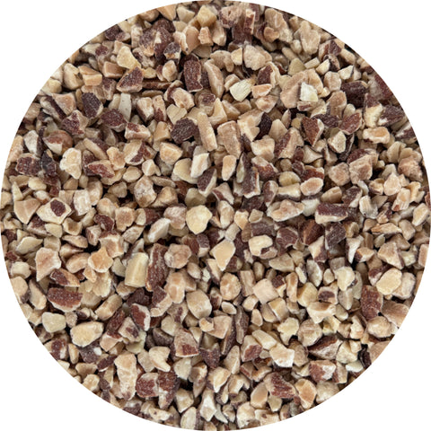Blue Diamond Almonds Diced Almonds Med Dry Roasted No Salt | 25lb, Case