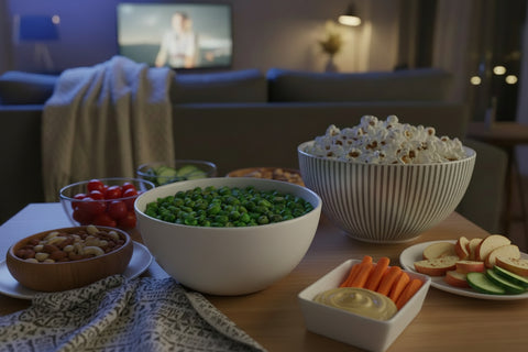 Jack's Peas Green Fried Roasted & Salted | 1lb, Tub