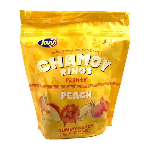 Jovy Chamoy Peach Rings | 12oz, Bag