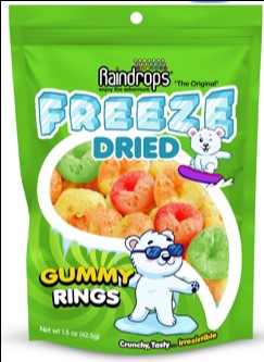 Raindrops Freeze Dried Rings | 1.5oz, Bag