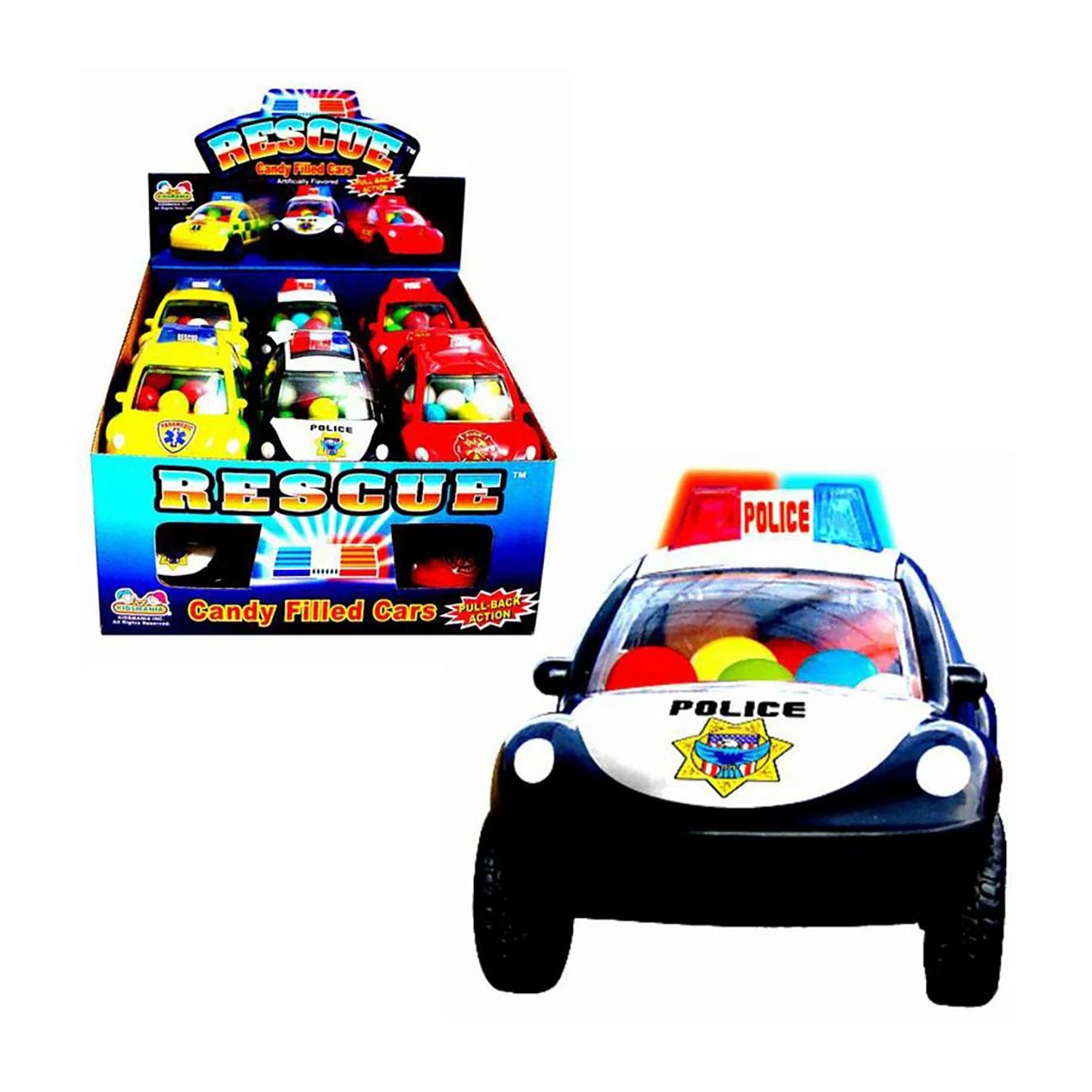 Kidsmania Rescue Candy Kidsmania Rescue Racer | 12ct, Box – Jack's Candy