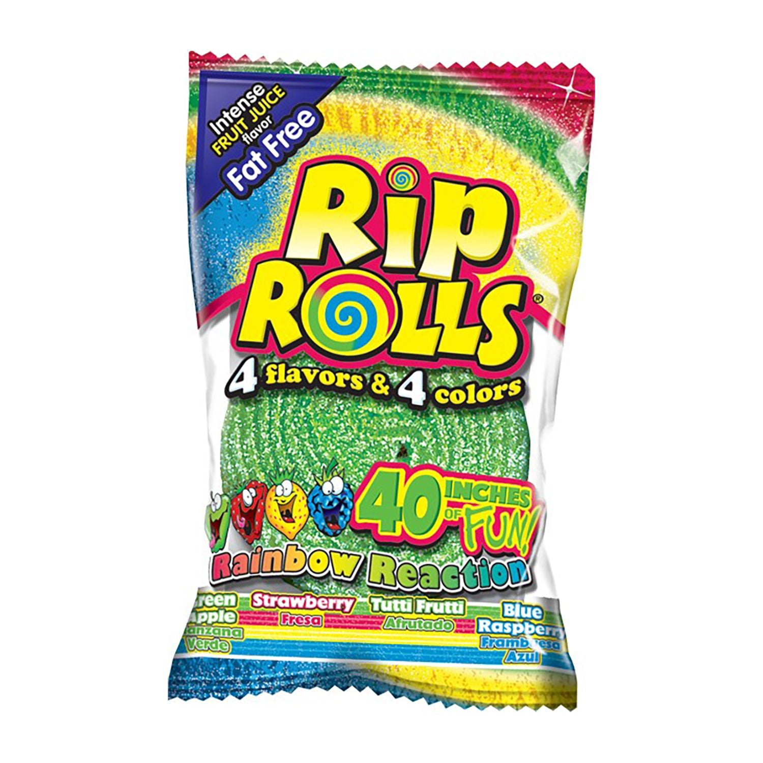Gummy Rips Rainbow Rip Rolls Rainbow | 24ct, Box – Jack's Candy