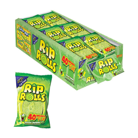 Rip Rolls Green Apple | 24ct, Box