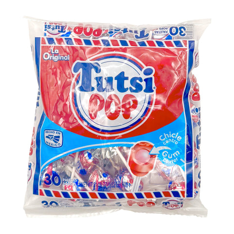 Tutsi Pop with Gum Original | 30ct, Bag