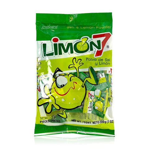 Dulces Anáhuac Limon7 Salt Lemon Powder Bolsa 7oz, 100ct, Bag