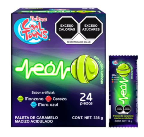 Cool Toons Neon Assorted Pop 24ct