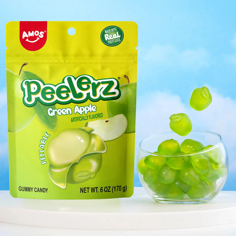 Amos Peelerz Gummy Green Apple 6Z