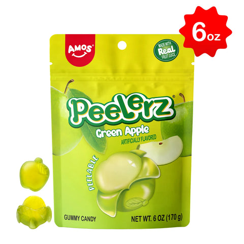 Amos Peelerz Gummy Green Apple 6Z