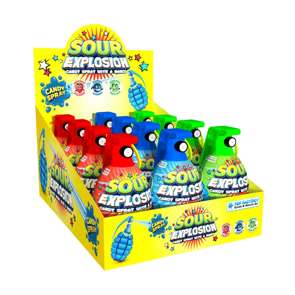 Exploding Syrup Candy Fun Factory Sour Explosion 12CT – Jack's Candy