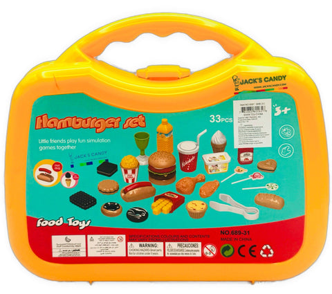 Burger Playset Carry Case 36pc