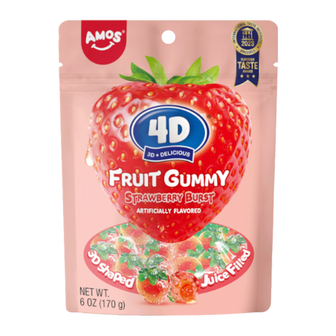 Amos 4D Gummy Strawberry Burst 6Z