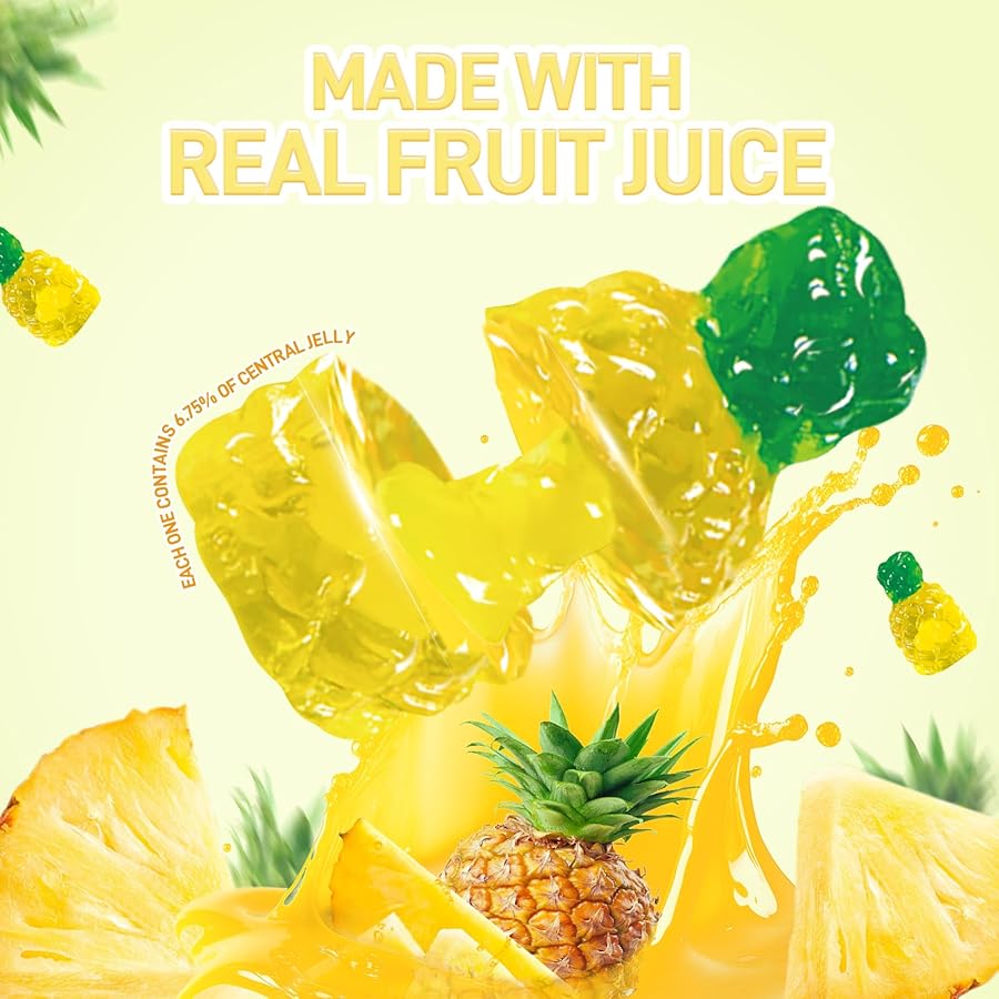 Amos 4D Gummy Pineapple Burst 6Z – Jack's Candy