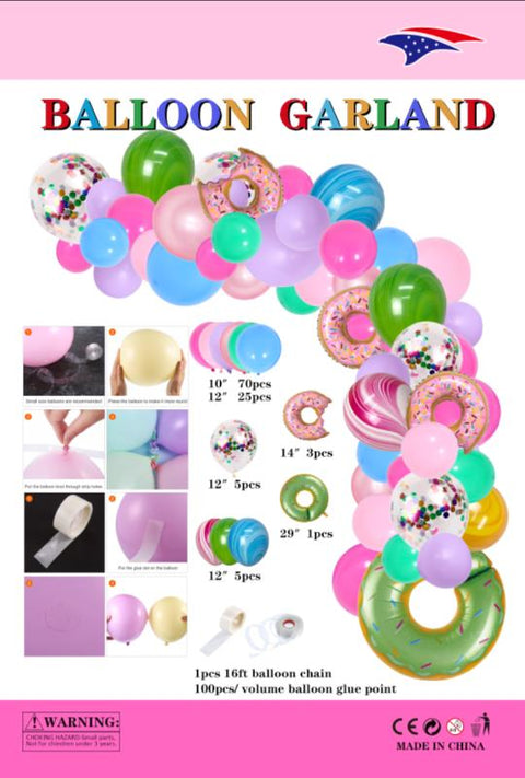 Balloon Garland Donut 1ct