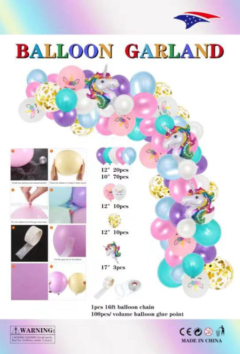 Balloon Garland Unicorn 1ct