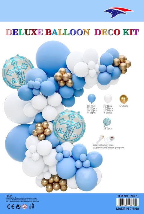 Balloon Garland Bautizo-Blue 1ct