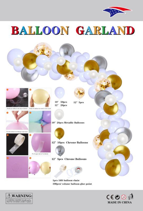 Ballon Garland White 1ct