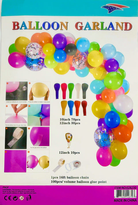 Balloon Garland Multi-Color 1ct