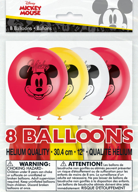 Theme Balloons 12 Inch Mickey Mouse | 8ct Bag