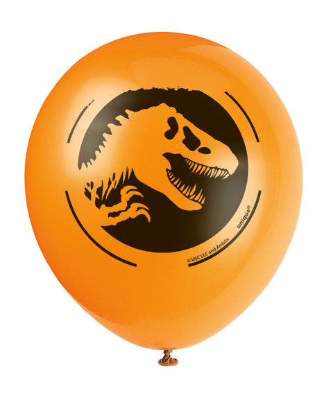 Theme Balloons 12 Inch Jurassic World | 8ct Bag