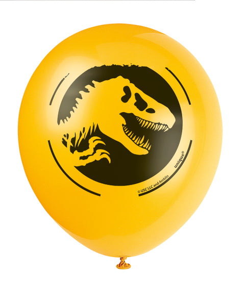 Theme Balloons 12 Inch Jurassic World | 8ct Bag