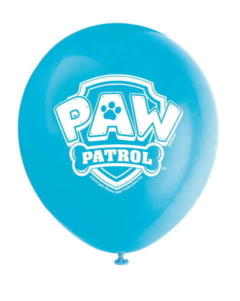 Theme Balloons 12 Inch Paw Patrol | 8ct Bag
