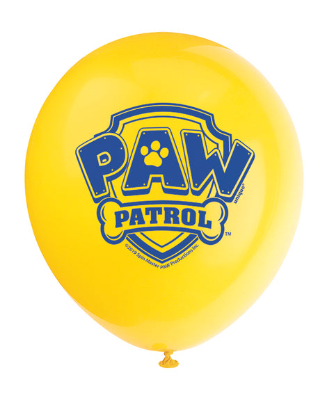 Theme Balloons 12 Inch Paw Patrol | 8ct Bag