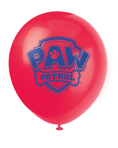 Theme Balloons 12 Inch Paw Patrol | 8ct Bag