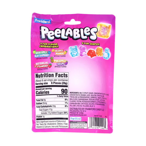 Peelable Shapes Gummy 4.52oz 1ct