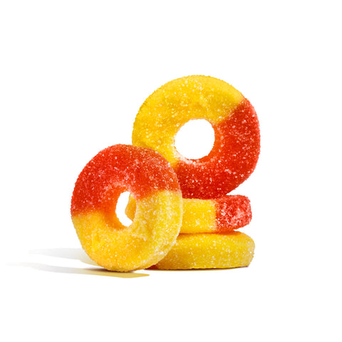 Albanese Gummi Peach Rings 8oz Bag Albanese Gummi Peach Rings 8oz Bag