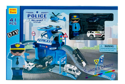 Police Parking Lot Set 1ct