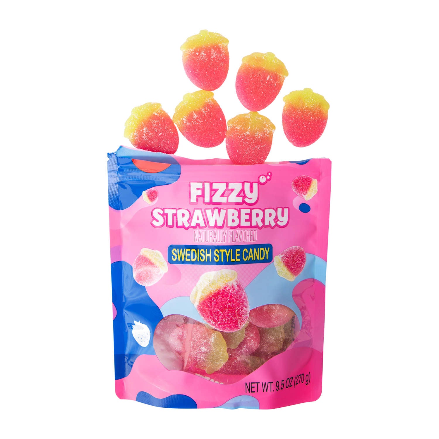 その他 HOBBYRA HOBBYRE strawberry sweets Amos Swedish Fizzy Strawberry 9.5oz – Jack's Candy