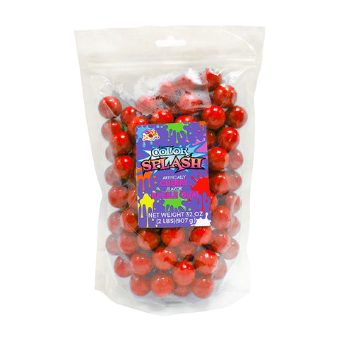 Splash Gumballs (1") Red | 2lb, Bag