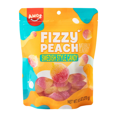 Amos Swedish Fizzy Peach 9.5oz