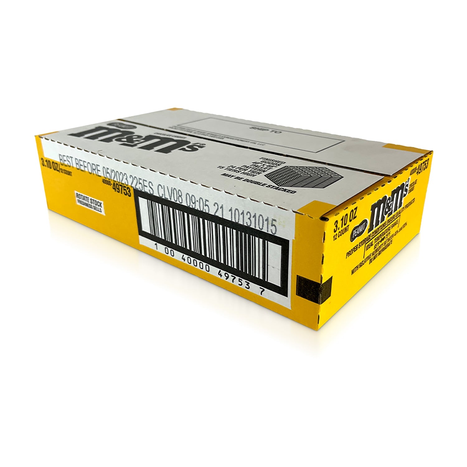 M&M's Peanut Theatre Box | 3.1oz, 12ct, Case – Jack's Candy