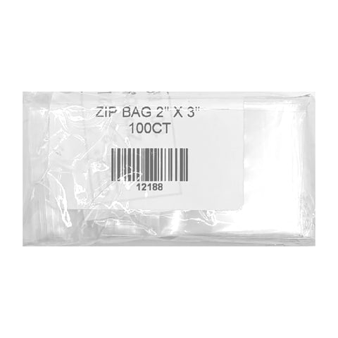 Zip Bag (2" X 3") | 100ct, Each